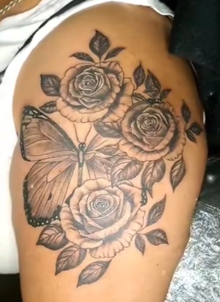 Rose name tattoo by Skin Deep Tattoos